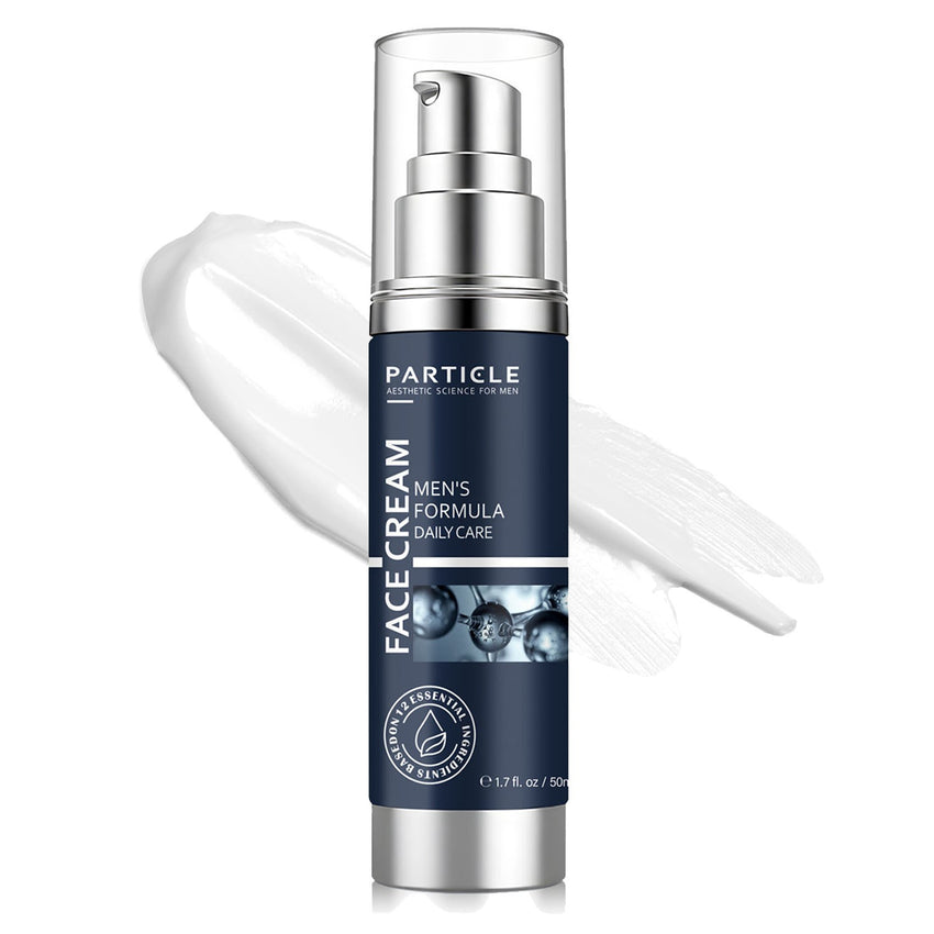 Particle face cream for men